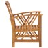 Juego de muebles de jardín 4 piezas madera maciza de