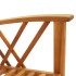 Juego de muebles de jardín 4 piezas madera maciza de