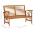 Juego de muebles de jardín 4 piezas madera maciza de