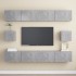 Juego de muebles de salón 6 piezas gris