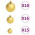 Árbol de Navidad preiluminado con luces y bolas rosa 240