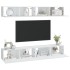 Muebles de TV 4 piezas blanco 100x30x30