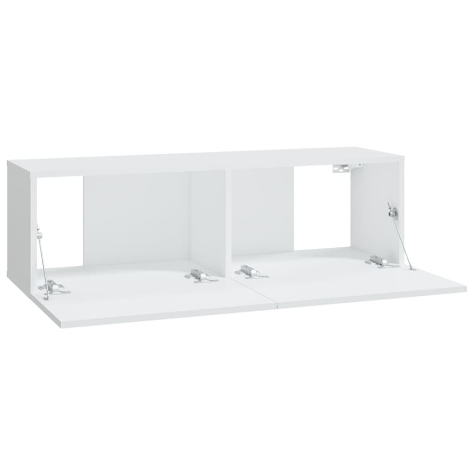 Muebles de TV 4 piezas blanco 100x30x30
