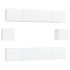 Set de muebles para TV 6 piezas madera contrachapada