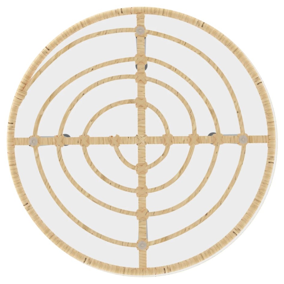 Juego de comedor de jardín 3 piezas ratán