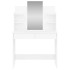 Tocador con espejo blanco brillante 96x39x142