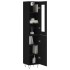 Aparador de madera contrachapada negro 34,5x34x180