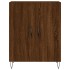 Aparador alto madera contrachapada marrón roble 69,5x34x180