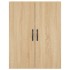 Aparador alto madera contrachapada color roble 69,5x34x180