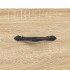 Aparador alto madera contrachapada color roble 69,5x34x180