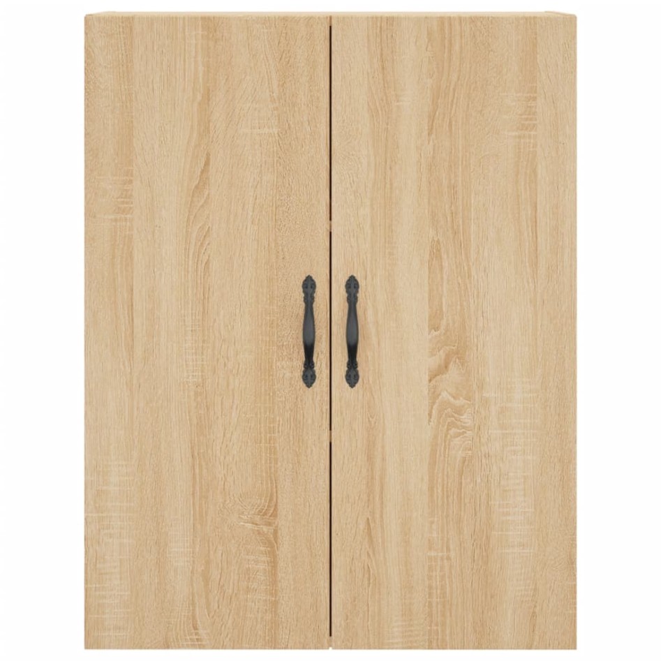 Aparador alto madera contrachapada color roble 69,5x34x180