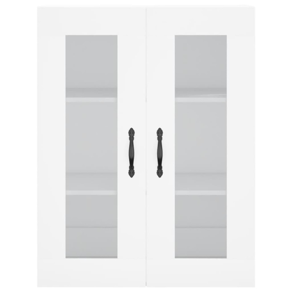 Aparador alto madera contrachapada blanco 69,5x34x180