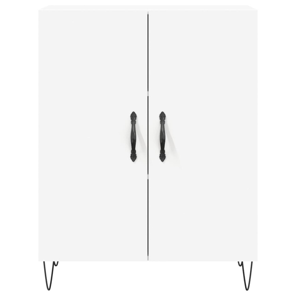 Aparador alto madera contrachapada blanco 69,5x34x180