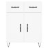 Aparador alto madera contrachapada blanco 69,5x34x180