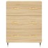 Aparador alto madera contrachapada color roble 69,5x34x180