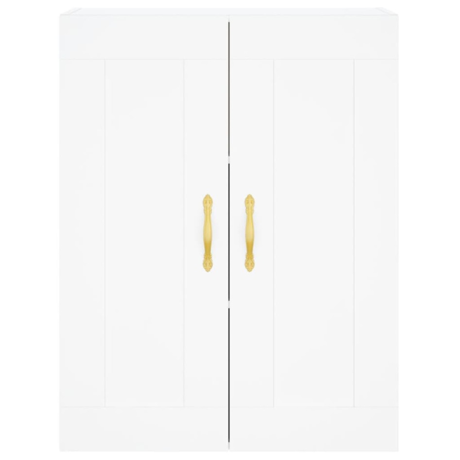 Aparador alto madera contrachapada blanco 69,5x34x180