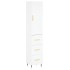 Aparador alto madera contrachapada blanco 34,5x34x180