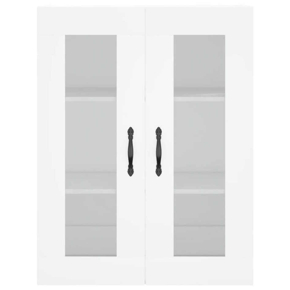 Aparador alto madera contrachapada blanco 69,5x34x180