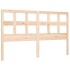 Estructura de cama con cabecero madera maciza 160x200