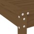 Set de comedor de jardín 5 pzas madera maciza pino marrón
