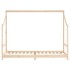 Estructura de cama de niños madera maciza de pino 2x(90x200)