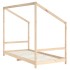 Estructura de cama de niños madera maciza de pino 2x(90x200)