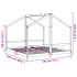 Estructura de cama de niños madera maciza de pino 2x(90x200)