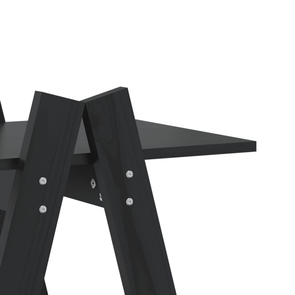 Estantería 5 niveles forma A madera maciza pino 110x40x180,5