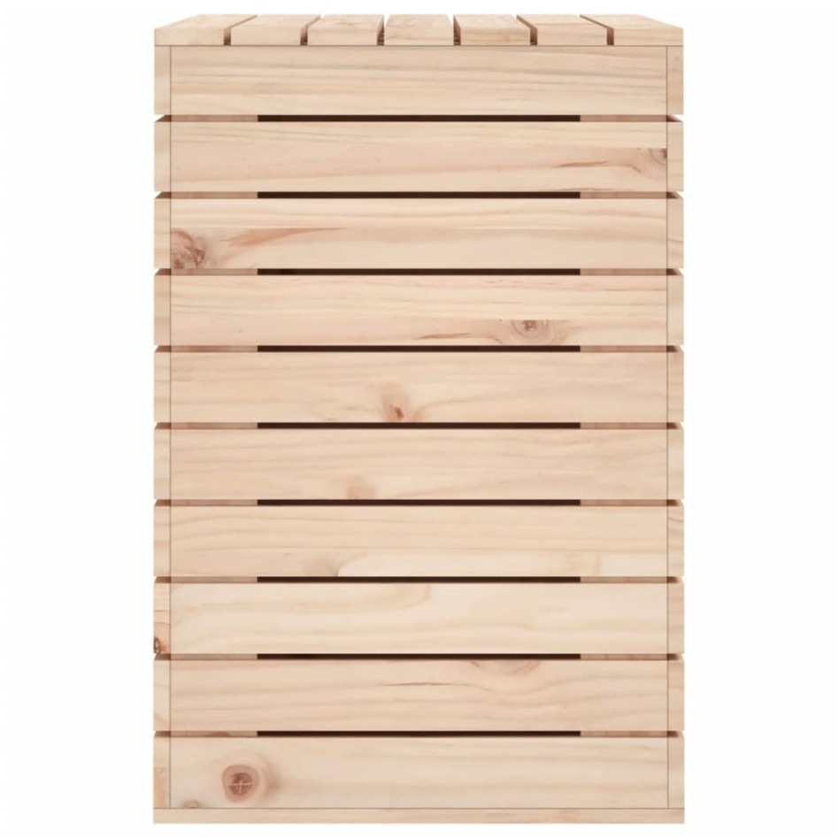 Cesto para la ropa sucia madera maciza de pino 88,5x44x66
