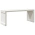 Banco de jardín extensible madera pino blanco 212,5x40,5x45