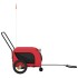 Remolque de bicicleta mascotas hierro tela Oxford rojo