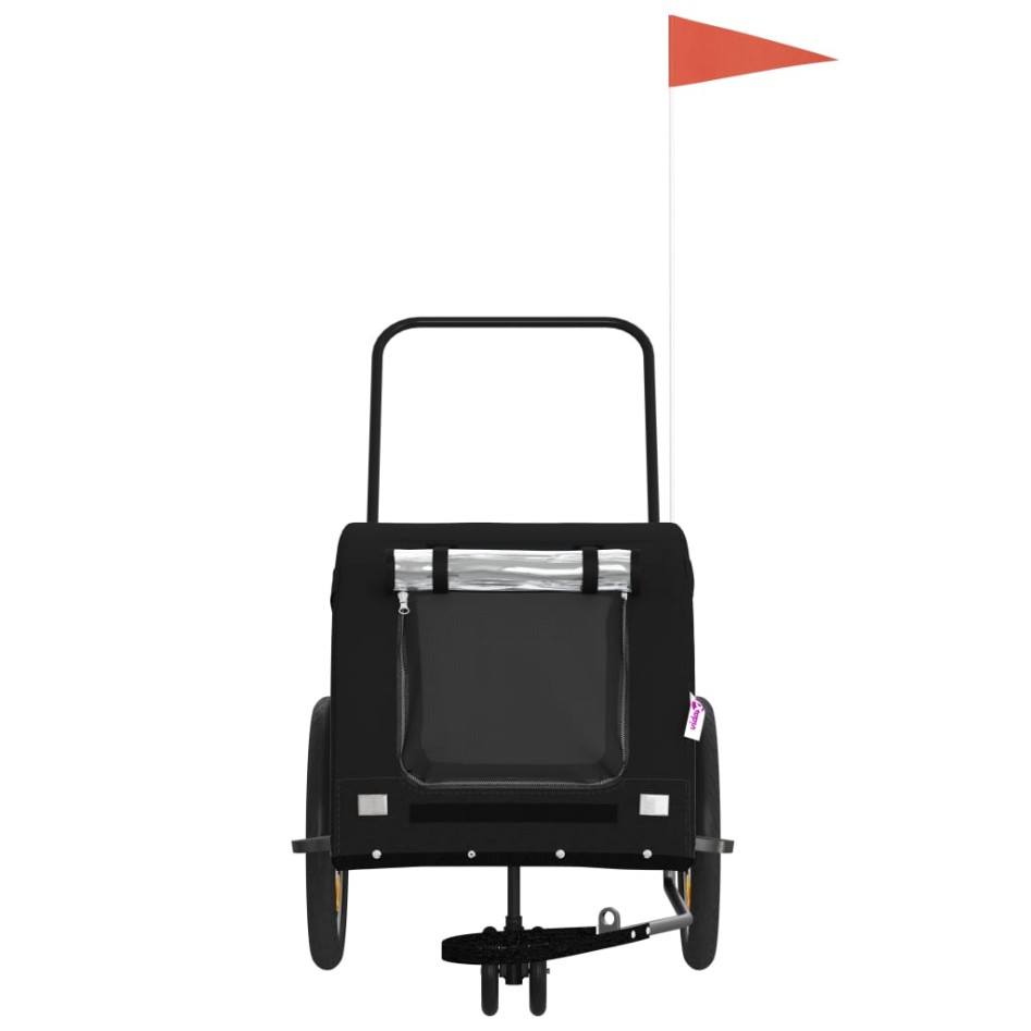 Remolque de bicicleta mascotas hierro tela Oxford