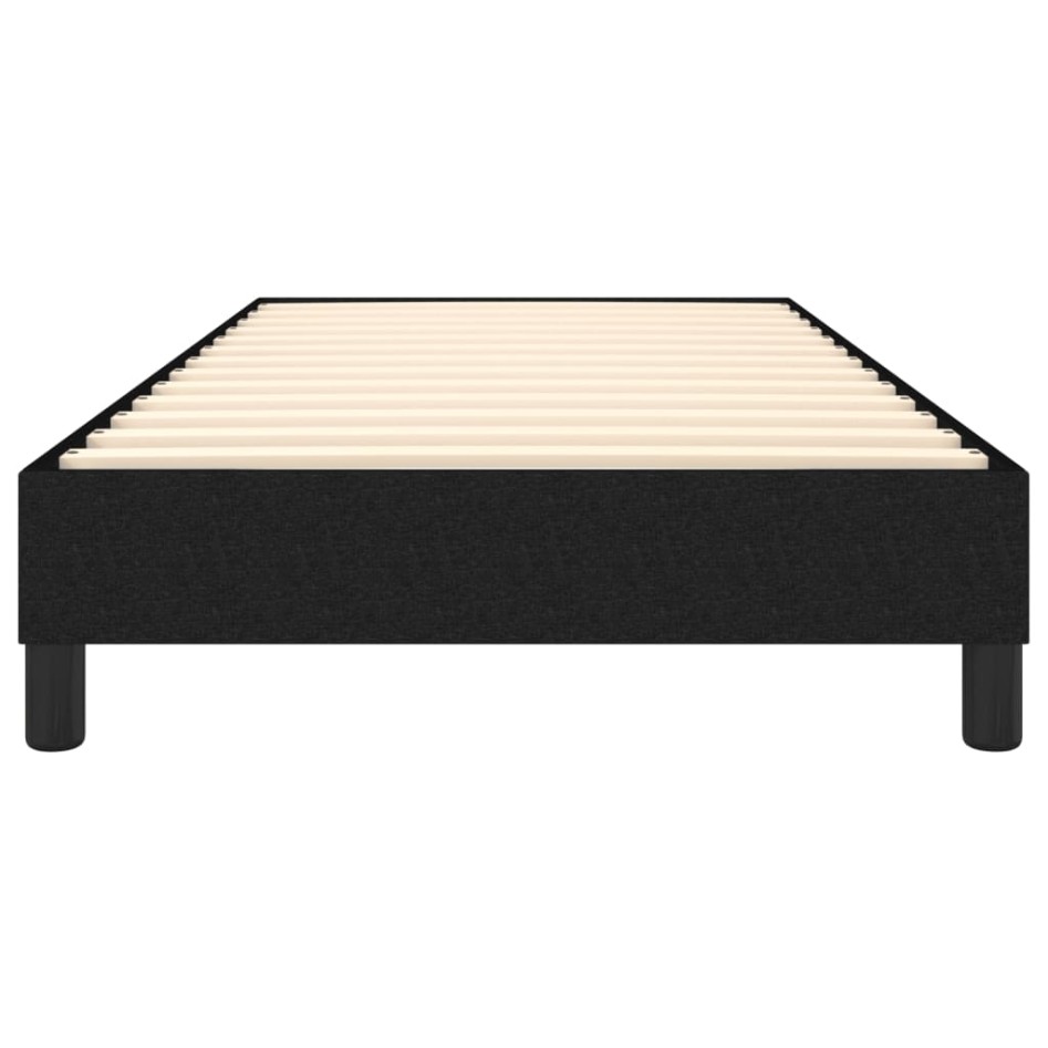 Estructura de cama box spring tela negro 90x190