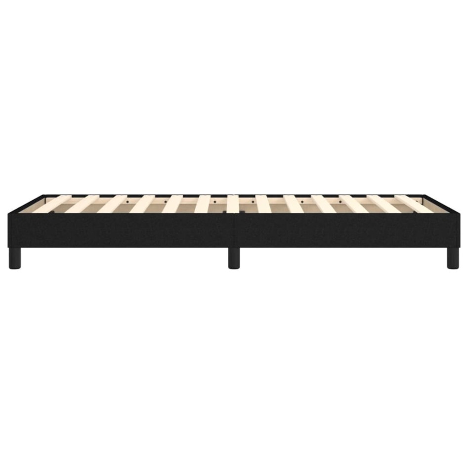 Estructura de cama box spring tela negro 90x190