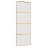 Puerta corredera dorada vidrio ESG esmerilado aluminio