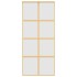 Puerta corredera dorada vidrio ESG esmerilado aluminio