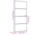 Puerta interior delgada negra vidrio y aluminio 93x201,5