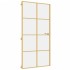 Puerta interior dorada vidrio templado aluminio 102,5x201,5