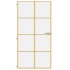 Puerta interior dorada vidrio templado aluminio 102,5x201,5