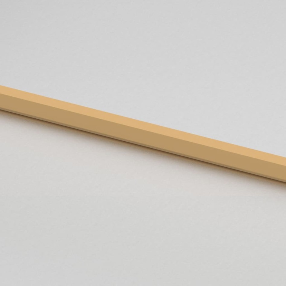 Puerta de interior dorada vidrio templado y aluminio