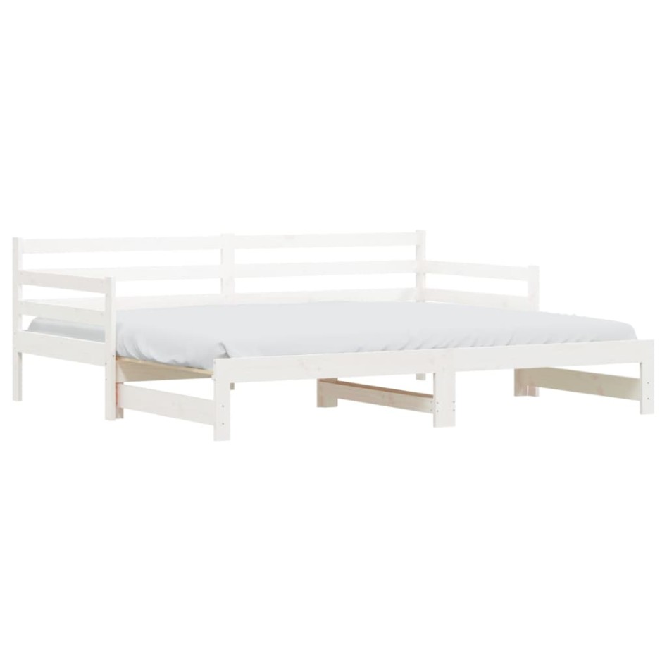 Sofá cama nido madera maciza de pino blanco 90x190