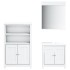 Juego de muebles de baño BERG 3 pzas madera maciza pino
