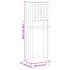 Mueble para inodoro BERG madera maciza blanco 60x27x164,5