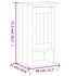 Juego de muebles de baño BERG 3 pzas madera maciza pino