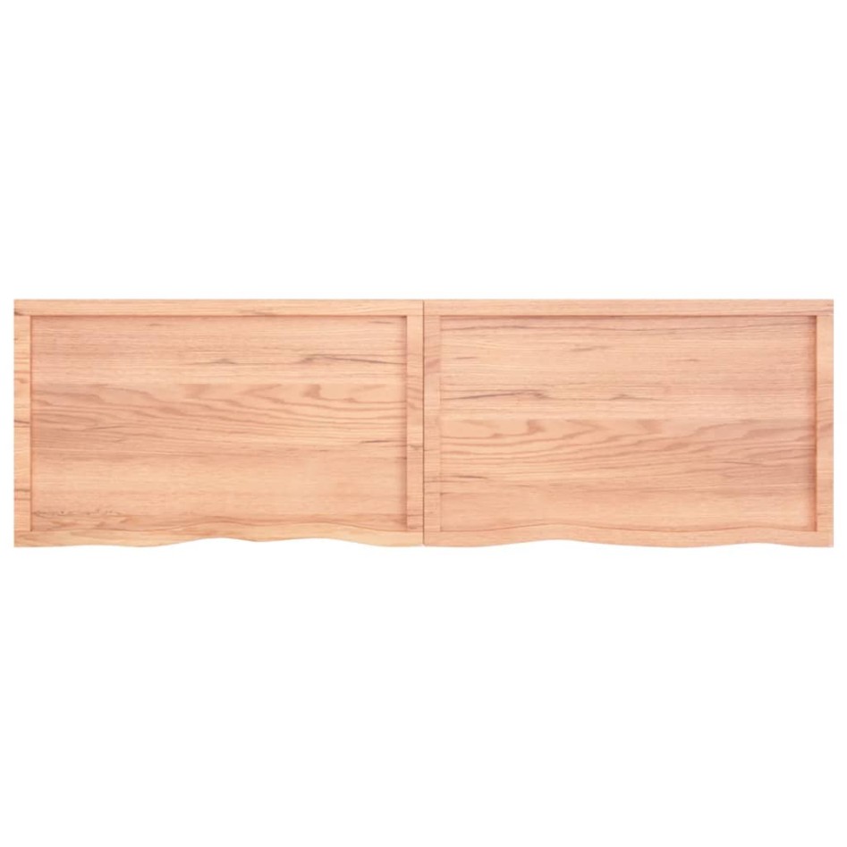 Estante pared madera roble tratada marrón claro 200x60x(2-4)