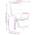 Sillón reclinable de masaje con reposapiés tela