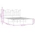 Estructura de cama de metal con cabecero blanca 140x190