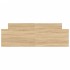 Estructura de cama con cabecero piecero roble Sonoma 140x200