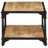 Mesa de centro de madera maciza de mango rugosa 90x45x35
