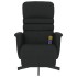 Sillón reclinable masaje con reposapiés cuero sintético